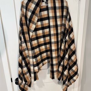 Plaid Shawl Wrap